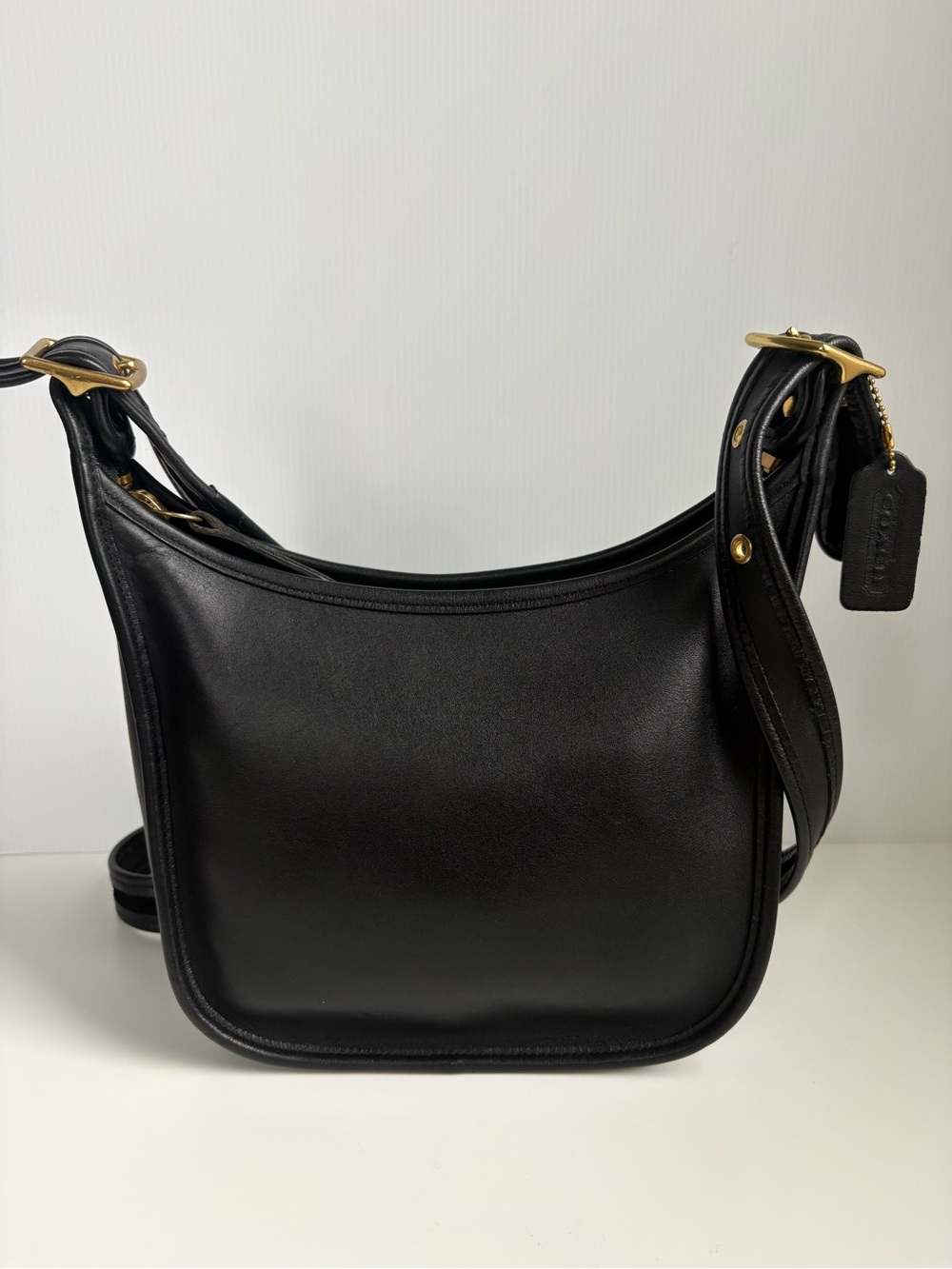 Vintage COACH Legacy Janice Crossbody Shoulder Bag -Black Leather #9950 EUC